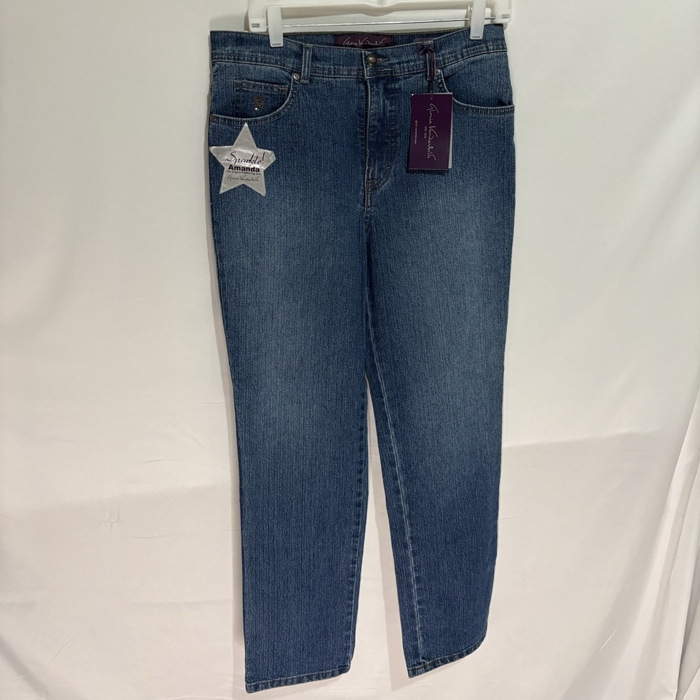 Gloria Vanderbilt Amanda Women’s Size 10 Average Light Wash Stretch Jeans